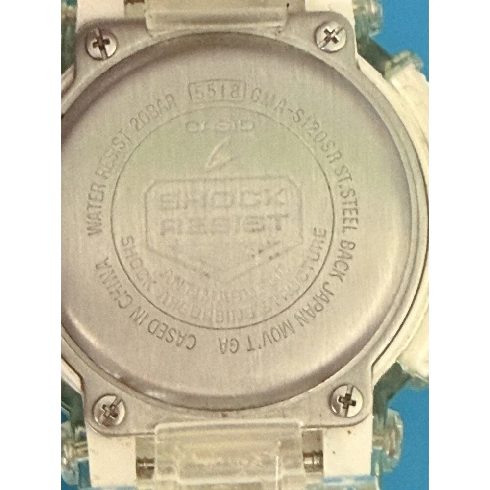 Casio G-Shock GMA-S120SR-7A Clear Rose Gold Analog Digital Watch 5518
